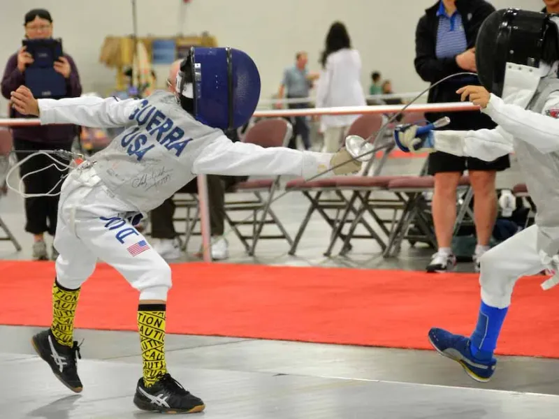 MTFC fencers competing at a regional tournament